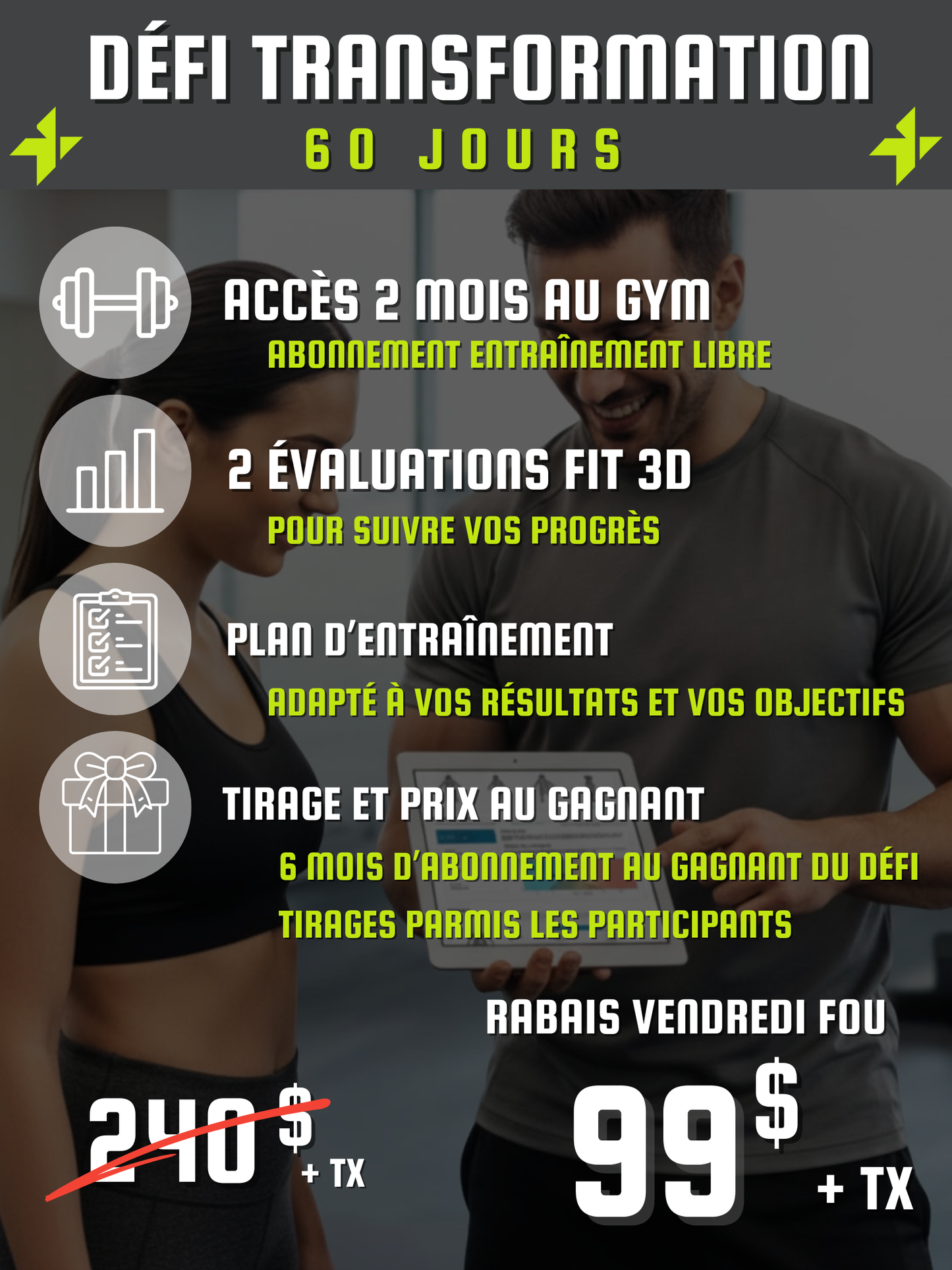 Défi transformation 60 jours