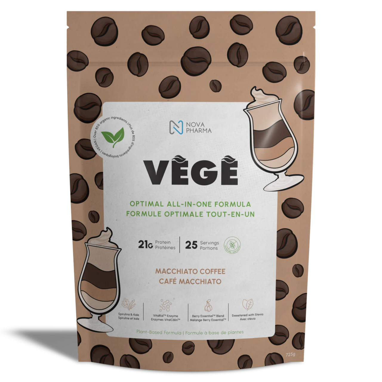 Nova Pharma - Protéine végétale biologique, 2 lbs
