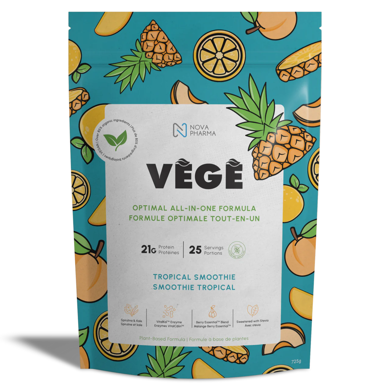 Nova Pharma - Protéine végétale biologique, 2 lbs