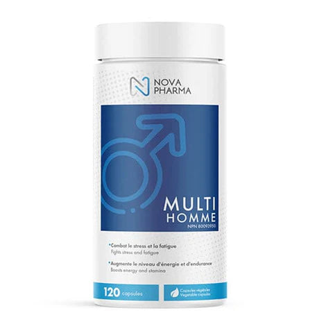 NOVA PHARMA - Multi Homme 2.0, Multi Vitamines, 120 Capsules