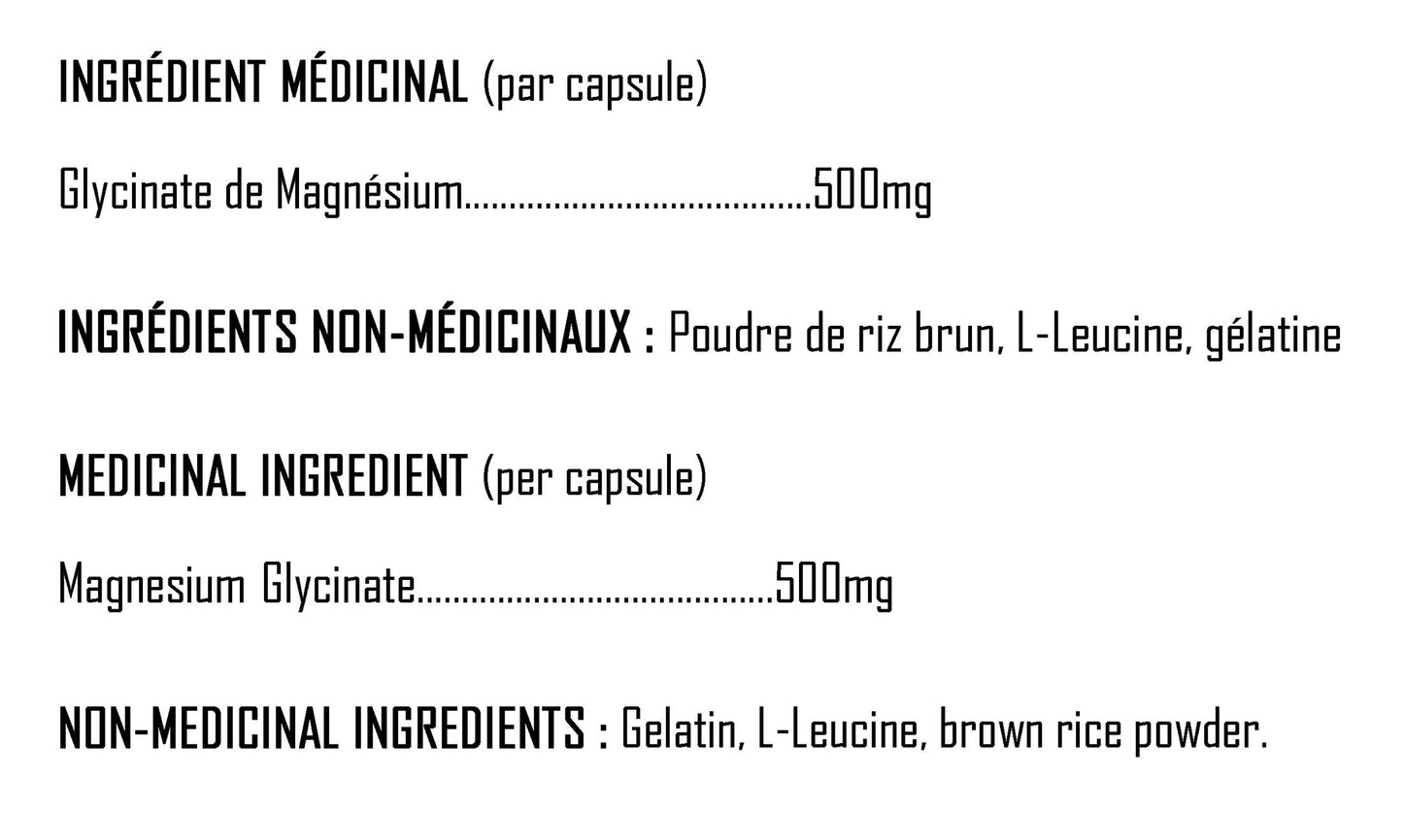 Magnésium Glycinate 500
