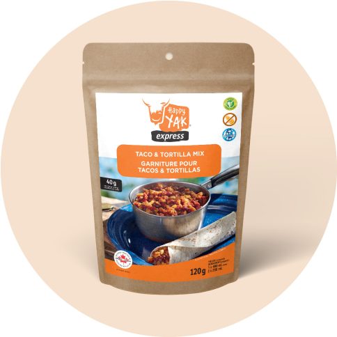 Vegetarian Topping for Freeze-Dried Tacos or Tortillas