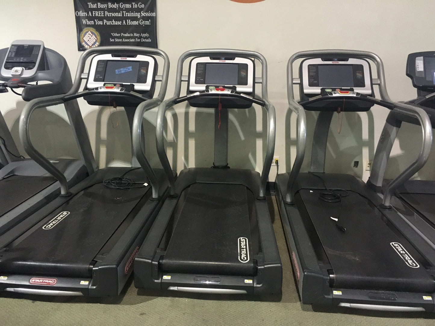 Startrac 4500 treadmill with integrated television (Used)