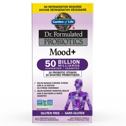 Probiotiques Mood+ 50 Milliards ( Sans Réfrigération)
