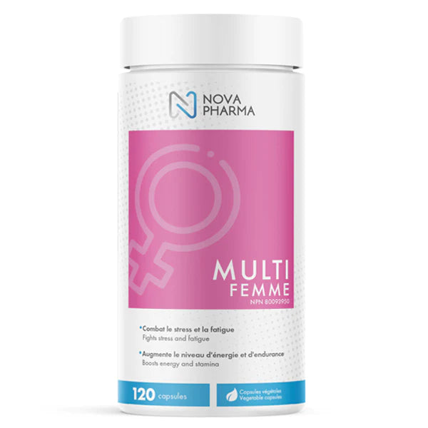 NOVA PHARMA - Multi Femme, Multi Vitamines, 120 Capsules