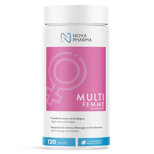 NOVA PHARMA - Multi Femme, Multi Vitamines, 120 Capsules