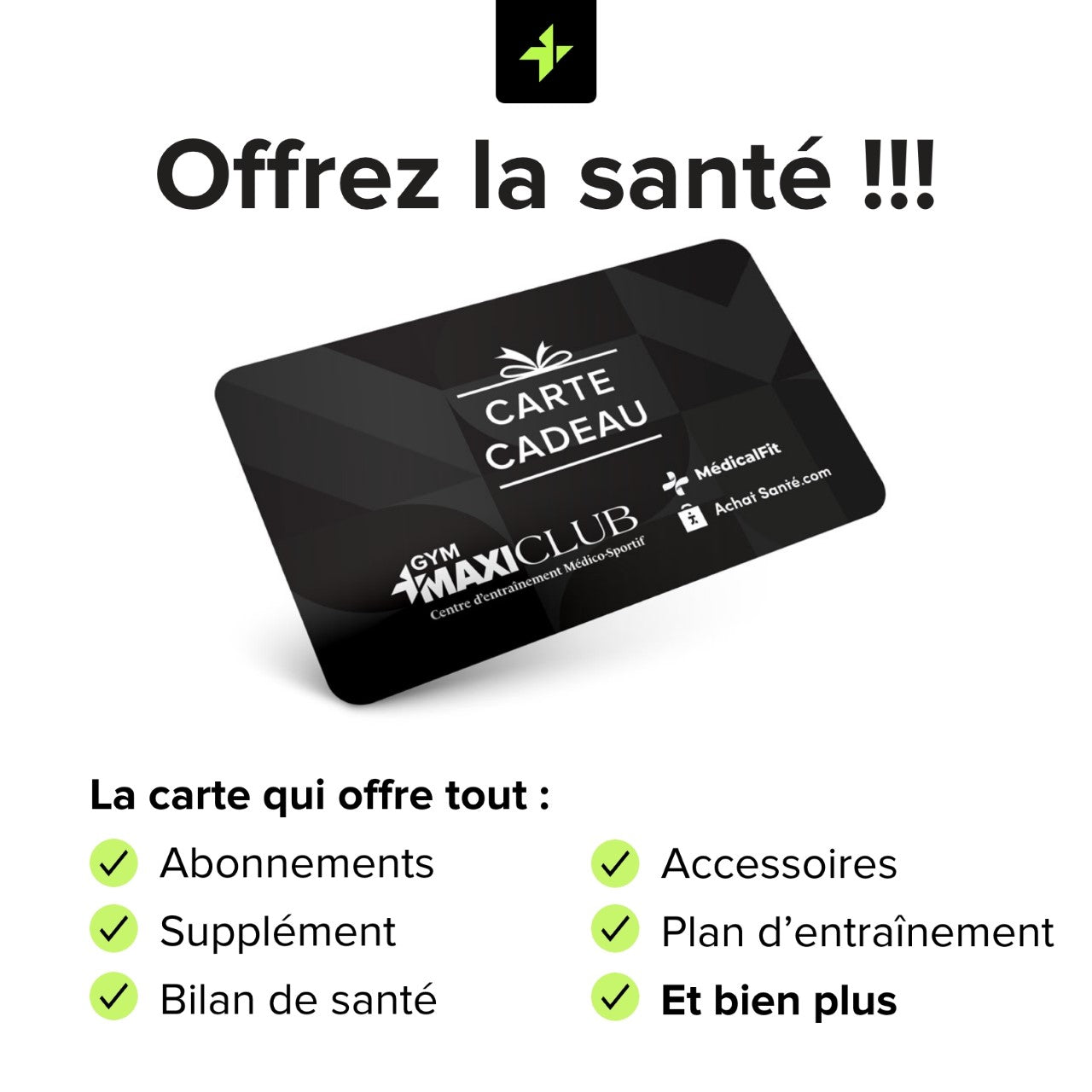 Carte-cadeau MaxiClub